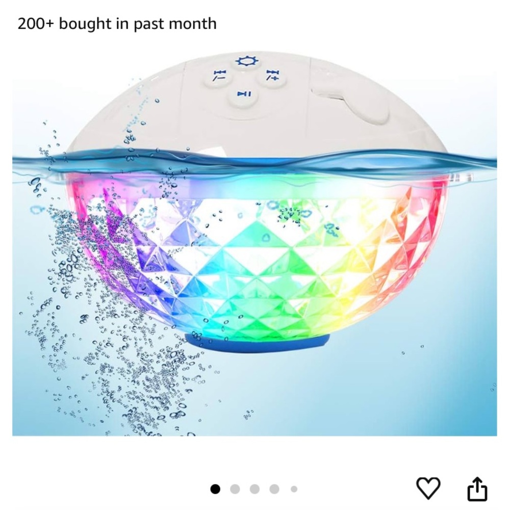 Floating speaker with lights
